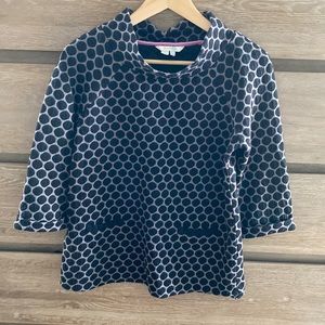 Stylish Boden cowl neck top with pockets